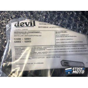 Silencieux échappement DEVIL RACING SIX DAYS INOX 450 52004
