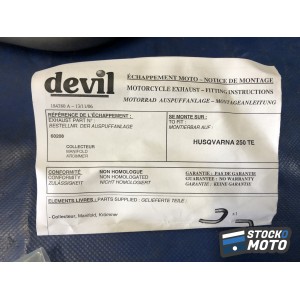 Collecteur + manchon Husqvarna 250 TE 06/07 DEVIL RACING