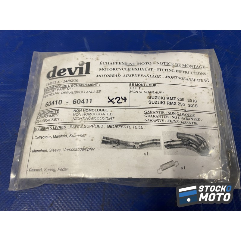 60410 - 60411 SUZUKI RMZ 250 2010 SUZUKI RMX 250 2010 DEVIL RACING