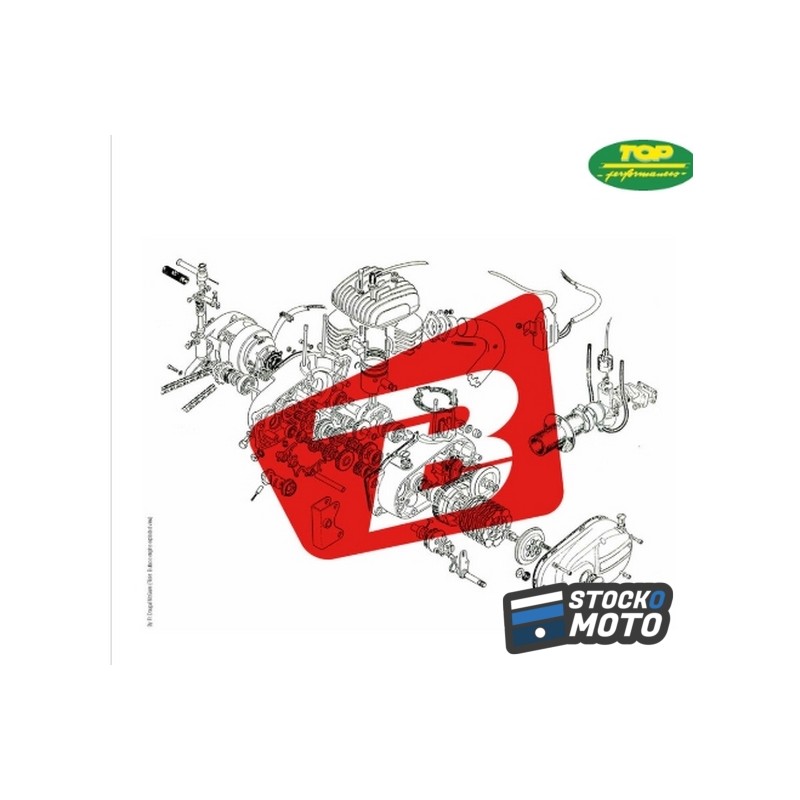 Joint d'embase TOP PERFORMANCES Aprilia SR 50