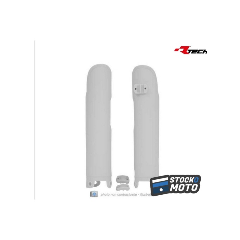 Protections de fourche RACETECH blanc