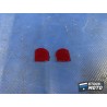 Plastique rouge de compteur 