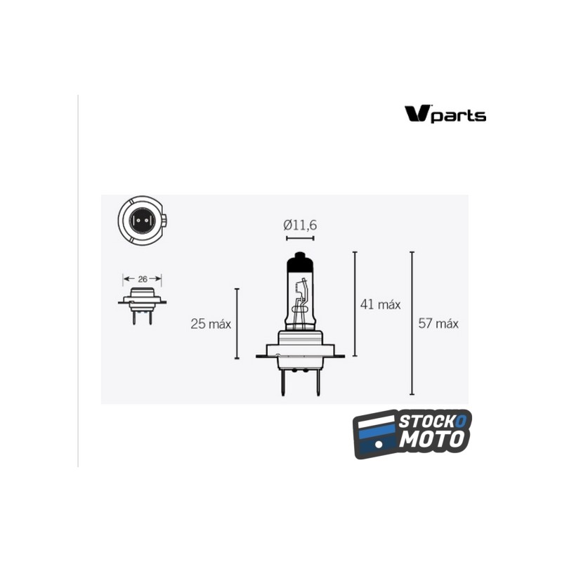 Ampoule V PARTS H7 12V 55W