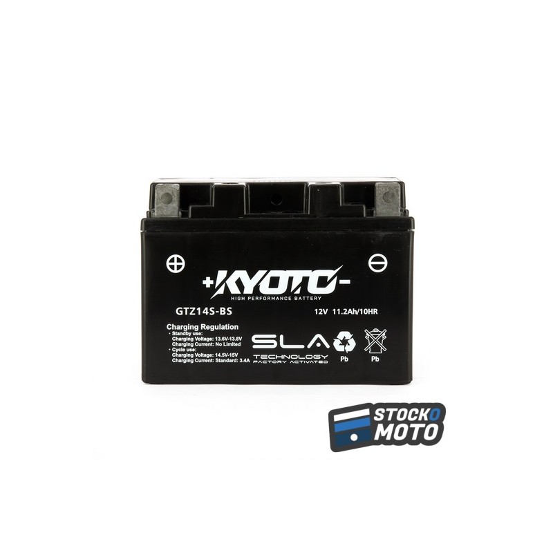 Batterie Gtz14s-bs SLA-AGM - Sans Entretien - Prête à l'Emploi - Equivalente YTZ14S-BS