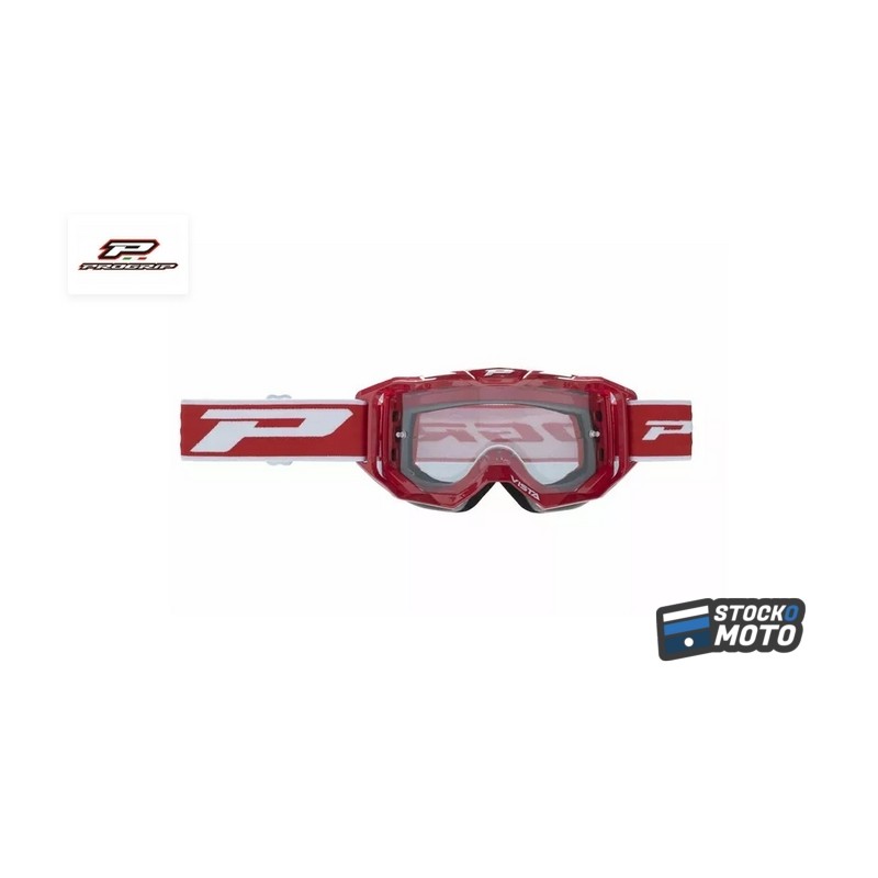 GOGGLE PRO GRIP VISTA RED/CLEAR + FREE CLEAR LENS