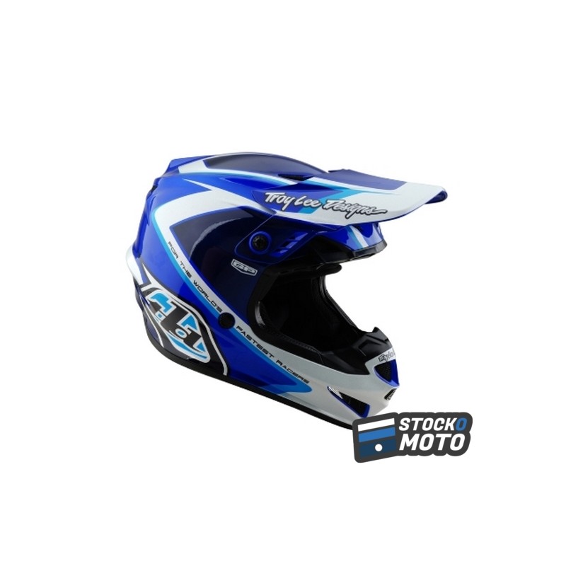 Casque TROY LEE DESIGNS GP Shutter - bleu/blanc