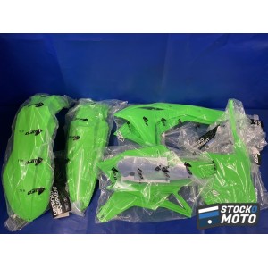 Kit plastique UFO vert fluo Kawasaki KX250F