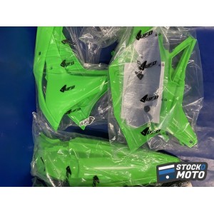 Kit plastique UFO vert fluo Kawasaki KX250F