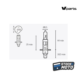 Ampoule V PARTS H1 12V 55W