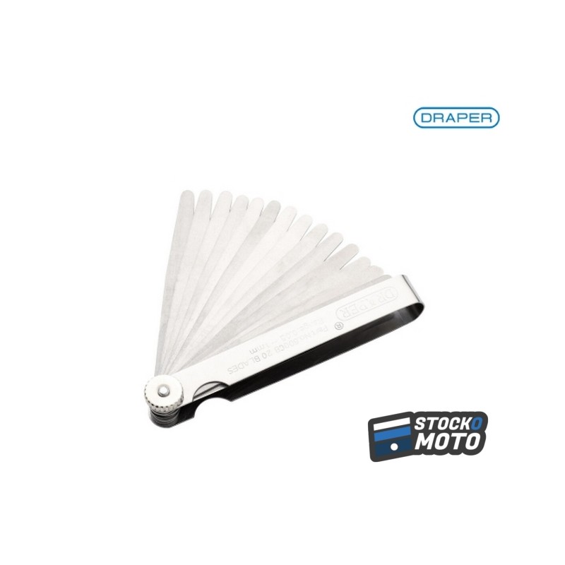 Jeu de 20 jauges d'épaisseur métriques DRAPER