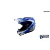 Casque TROY LEE DESIGNS GP Shutter - bleu/blanc ( - carte cadeau )