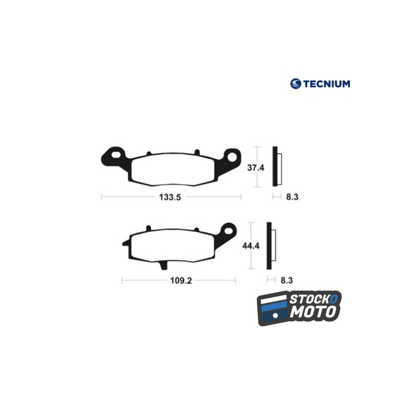 Plaquettes de frein TECNIUM Performance métal fritté - MF204