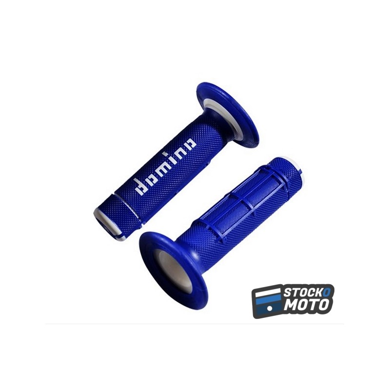 REVETEMENT / POIGNEE DOMINO A020 CROSS DOUBLE DENSITE BLEU / BLANC (PR) 118MM