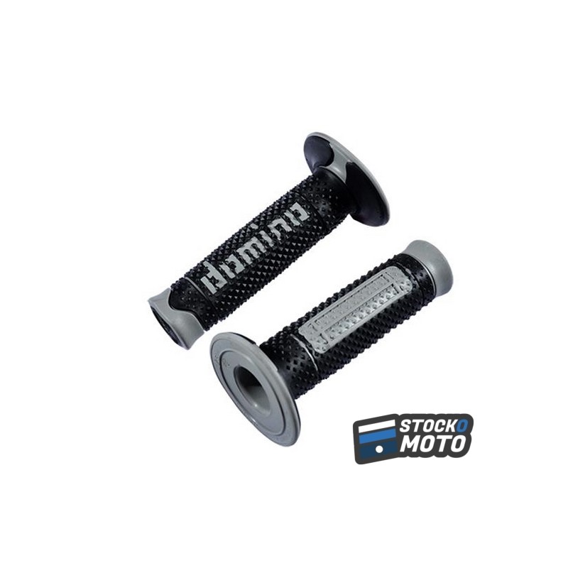 REVETEMENT / POIGNEE DOMINO A260 CROSS / ENDURO NOIR / GRIS (PR) 120MM