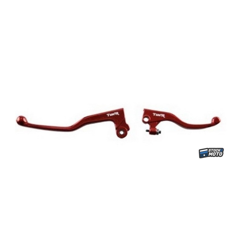 Tun'R Brake / Clutch Levers (x2) red Derbi Senda X-Treme after 2011