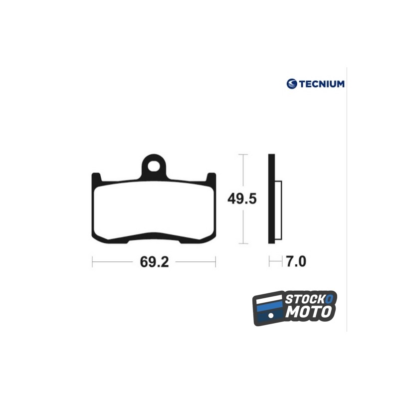 Plaquettes de frein TECNIUM Performance métal fritté - MF282