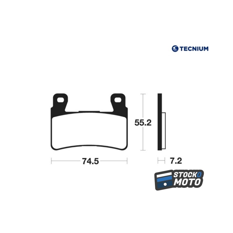 Plaquettes de frein TECNIUM Performance métal fritté - MF234