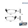 Plaquettes de frein TECNIUM Performance métal fritté - MF200