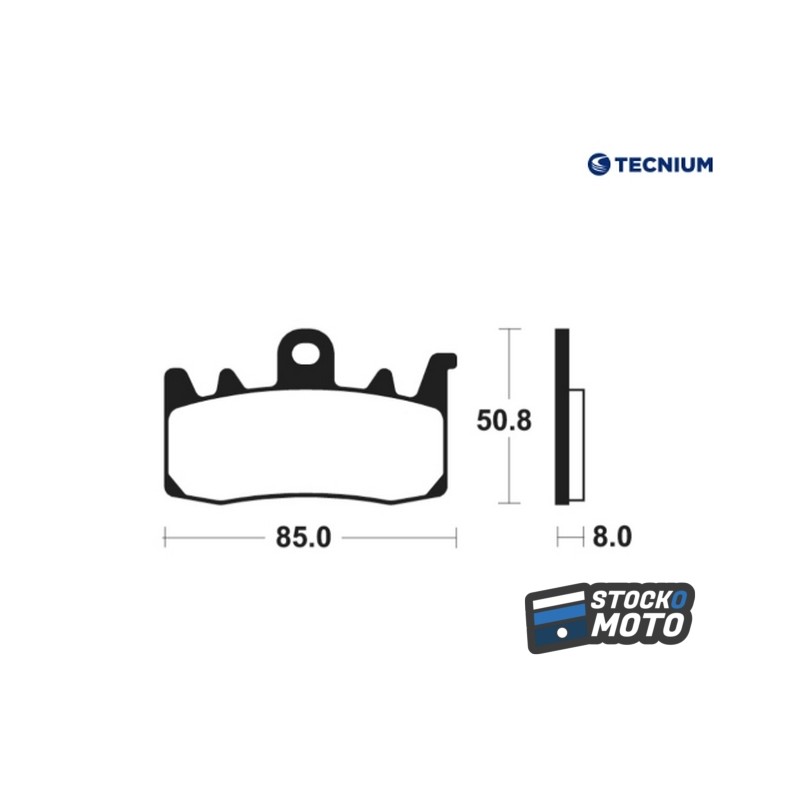 Plaquettes de frein TECNIUM Performance métal fritté - MF400