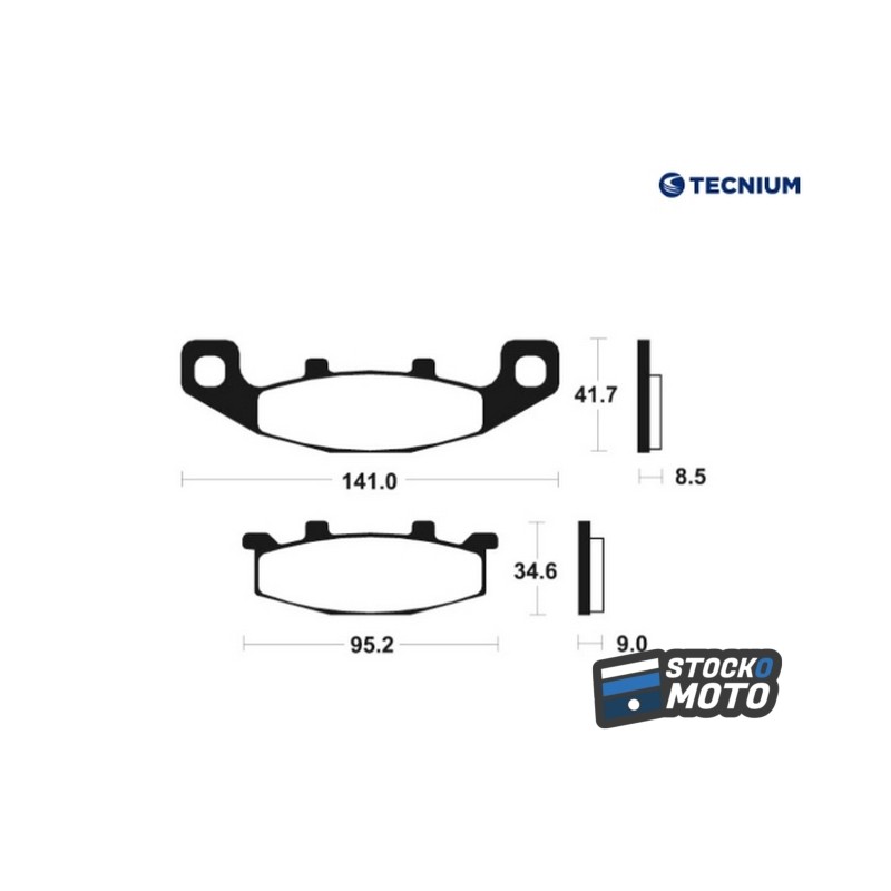 Plaquettes de frein TECNIUM Performance métal fritté - MF97