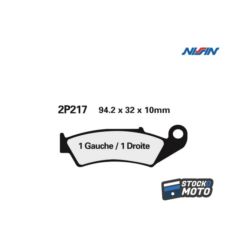 Plaquettes de frein NISSIN route semi-métallique - 2P-217NS HONDA VFR 750 R (RC30)