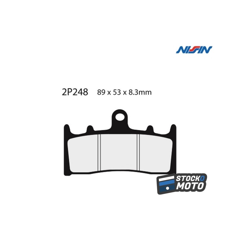 Plaquettes de frein NISSIN route semi-métallique - 2P-248NS