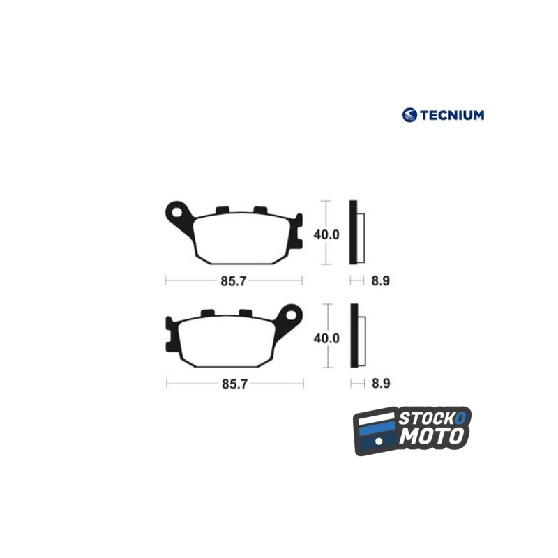 Plaquettes de frein TECNIUM Performance métal fritté - MR157