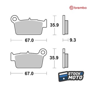 Plaquettes de frein BREMBO...