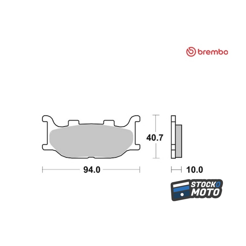 Plaquettes de frein BREMBO route métal fritté - 07YA34SA
