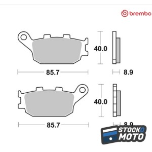 Plaquettes de frein BREMBO...