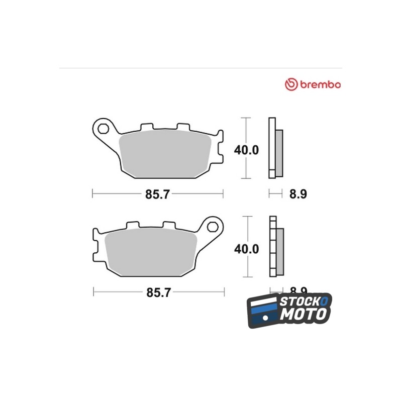 Plaquettes de frein BREMBO route métal fritté - 07HO36SP