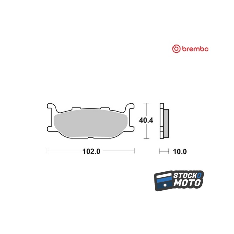 Plaquettes de frein BREMBO route métal fritté - 07YA27SA