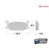 Plaquettes de frein BREMBO route métal fritté - 07YA27SA