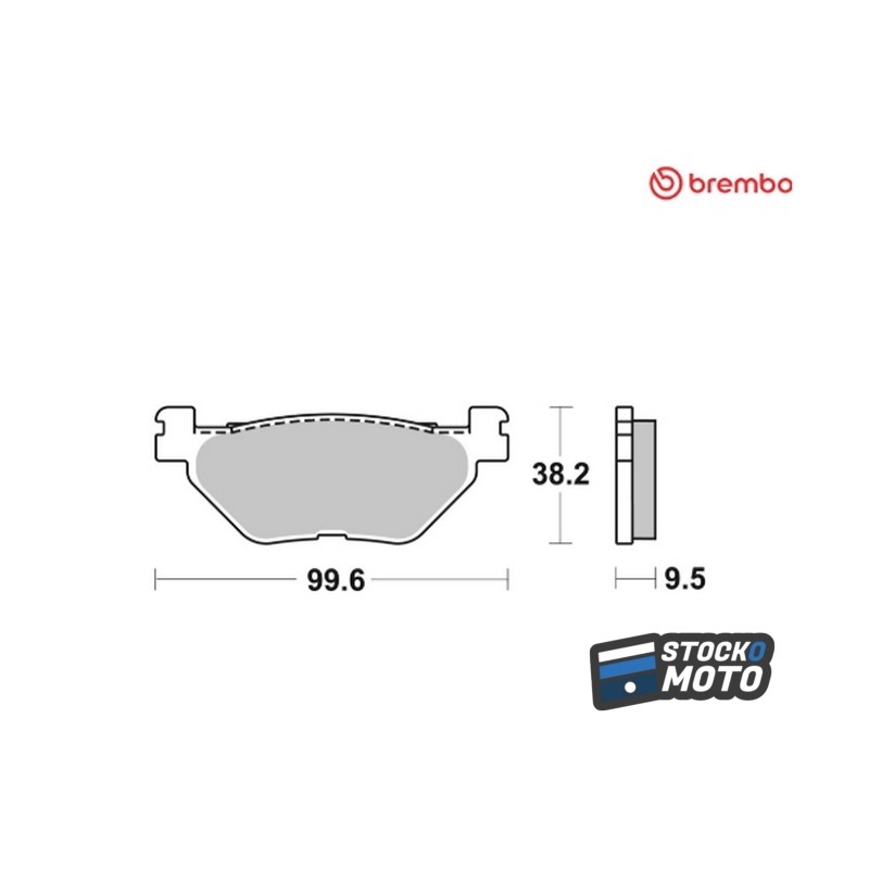 Plaquettes de frein BREMBO route métal fritté - 07YA39SP