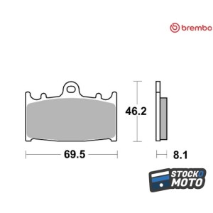 Plaquettes de frein BREMBO...