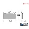 Plaquettes de frein BREMBO route métal fritté - 07KA13LA