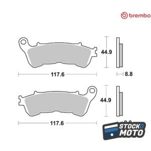 Plaquettes de frein BREMBO...