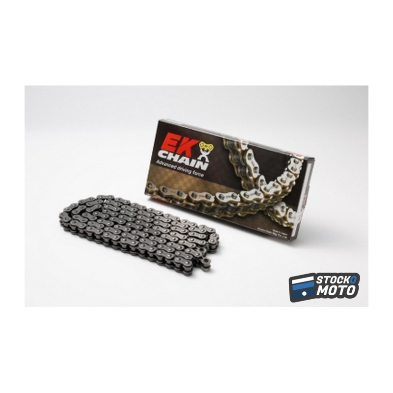 Chaine de transmission EK CHAIN 520 SRX2 - Joints Qx-Ring - attache rapide type clip
