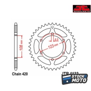 Couronne JT SPROCKETS acier...