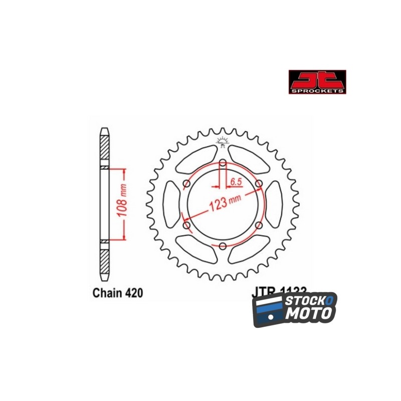 Couronne JT SPROCKETS acier standard - 420