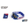 Masque de protection motocross ACCURI 100% avec etui Bleu
