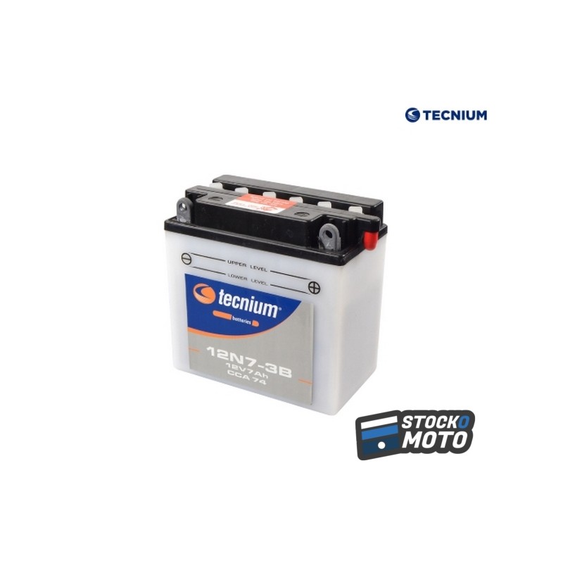Batterie TECNIUM conventionnelle avec pack acide - 12N7-3B