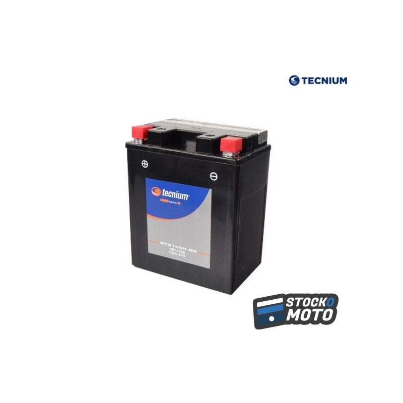 Batterie TECNIUM sans entretien avec pack acide - BTX14AH-BS
