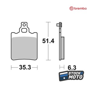 Plaquettes de frein BREMBO...