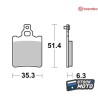 Plaquettes de frein BREMBO route carbone céramique - 07BB1305 APRILIA RX 50
