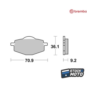 Plaquettes de frein BREMBO...