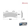 Plaquettes de frein BREMBO route métal fritté - 07YA32SA YAMAHA YZF 750 R 1993 à 1996