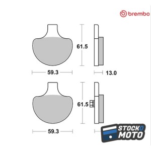 Plaquettes de frein BREMBO...