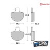 Plaquettes de frein BREMBO route carbone céramique - 07HD0614 HARLEY DAVIDSON XLH 883 SPORTSTER