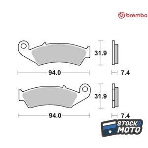 Plaquettes de frein BREMBO...